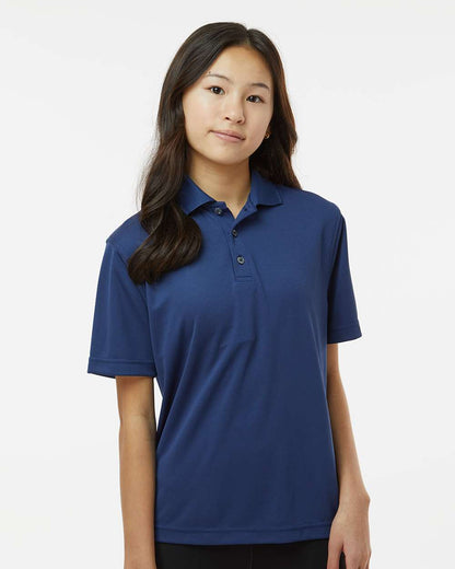 Paragon Youth Saratoga Performance Mini Mesh Polo 108Y #colormdl_Navy