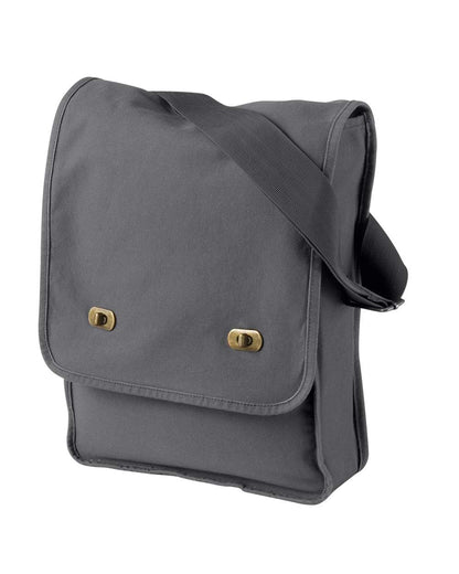 Authentic Pigment Pigment -Dyed Canvas Field Bag 1902 #color_Smoke