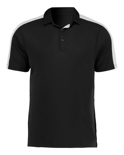 Augusta Sportswear Two-Tone Vital Polo 5028 #color_Black/ White