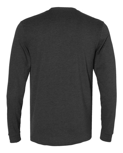 Next Level Sueded Long Sleeve T-Shirt 6411 #color_Heather Charcoal