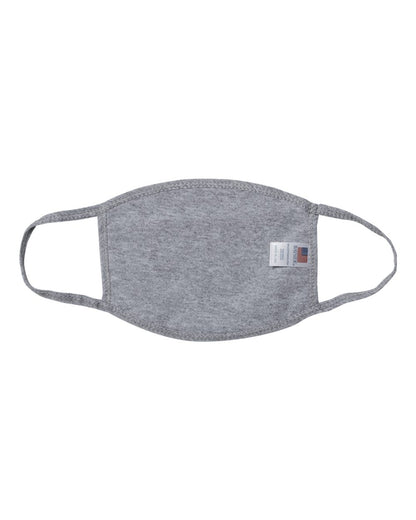 Bayside USA-Made 100% Cotton Face Mask 1900 #color_Dark Ash