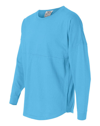 J. America Unisex Game Day Jersey Long Sleeve T-Shirt 8229 #color_Maui Blue