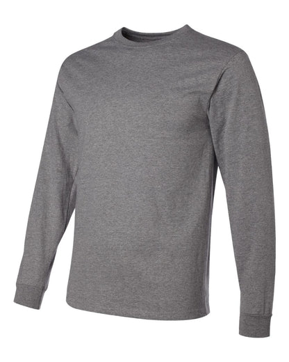 JERZEES Men's Dri-Power® Long Sleeve 50/50 T-Shirt 29LSR #color_Oxford