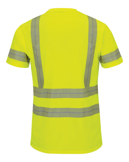 Red Kap Men's High Visibility Short Sleeve T-Shirt SVY4 #color_Fluorescent Yellow