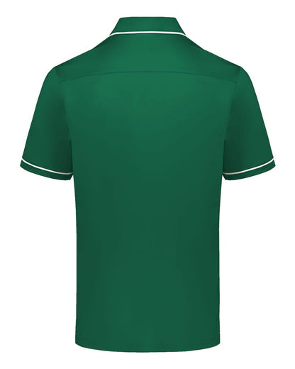Holloway Men's CoolCore® Polo 222518 #color_Dark Green/ White