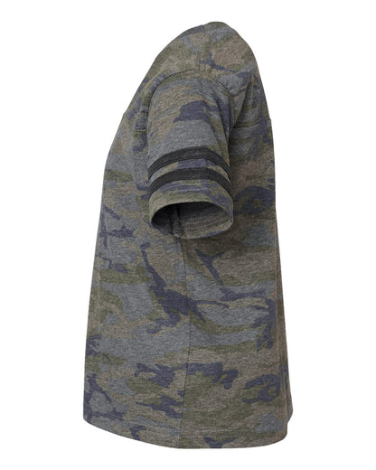 Rabbit Skins Toddler Football Fine Jersey Tee 3037 #color_Vintage Camo/ Vintage Smoke