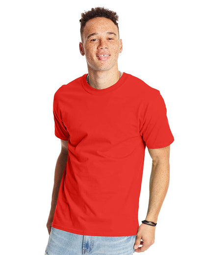 Hanes Unisex Beefy-T® T-Shirt 5180 #color_Poppy Red