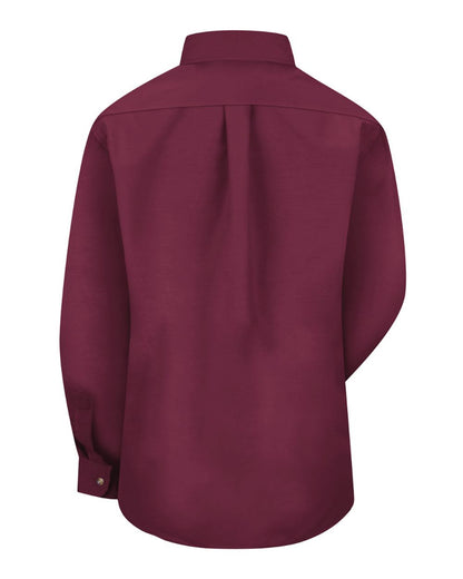 Red Kap Women's Poplin Dress Shirt SP91 #color_Burgundy