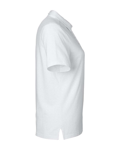 Devon & Jones Women's Crownlux Performance® Geo Polo DG101W #color_White/ Silver