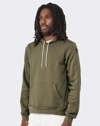 BELLA + CANVAS Sponge Fleece Hoodie 3719 #colormdl_Heather Olive