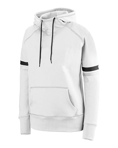 Augusta Sportswear Women's Spry Hoodie 5440 #color_White/ Black/ Graphite