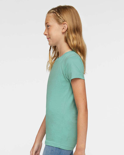 LAT Girls' Fine Jersey Tee 2616 #colormdl_Saltwater