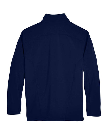 CORE365 Men's Tall Cruise Two-Layer Fleece Bonded Soft Shell Jacket 88184T #color_Classic Navy