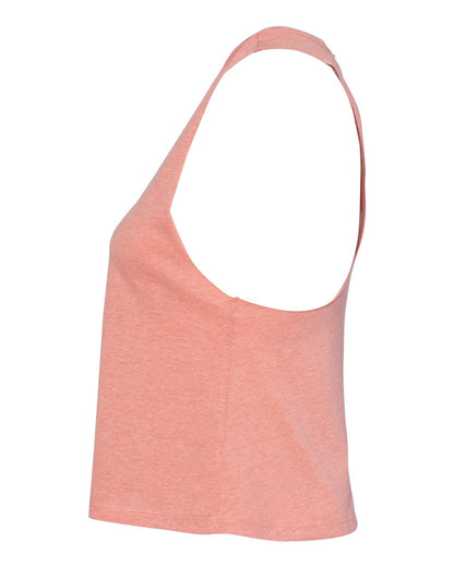 BELLA + CANVAS Women's Racerback Crop Tank 6682 #color_Heather Sunset