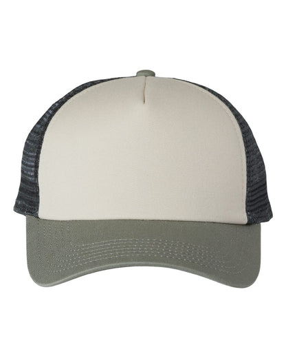 Imperial North Country Trucker Cap 1287 #color_Stone/ Moss/ Charcoal