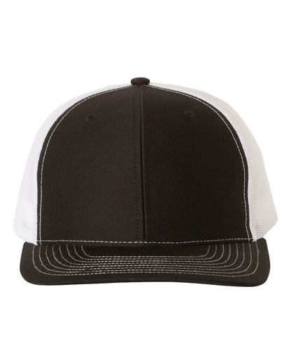 Richardson Snapback Trucker Cap 112 #color_Black/ White