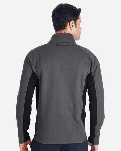 Spyder Men's Constant Full-Zip Sweater Fleece Jacket 187330 #colormdl_Polar/ Black