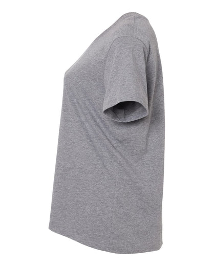 LAT Women's Curvy Collection Fine Jersey Tee 3816 #color_Granite Heather