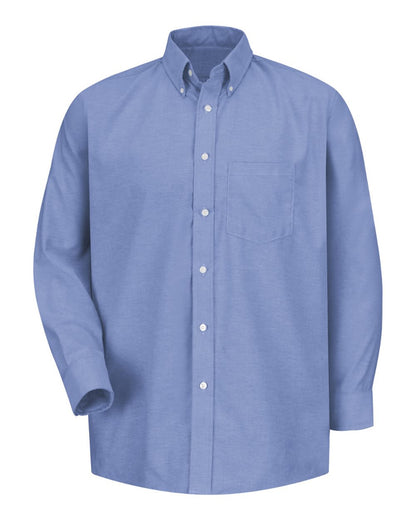Red Kap Men's Extended Sizes Executive Oxford Dress Shirt SR70EXT #color_LB-Light Blue 34