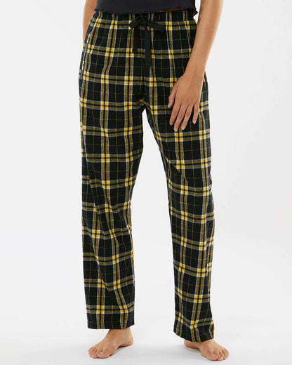 Boxercraft Women's Haley Flannel Pants BW6620 #colormdl_Black/ Gold