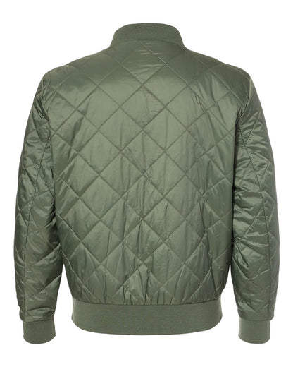 Weatherproof Men's HeatLast™ Quilted Packable Bomber 21752 #color_Olive Grey
