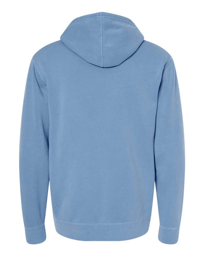 Independent Trading Co. Unisex Midweight Pigment-Dyed Hooded Sweatshirt PRM4500 #color_Pigment Light Blue