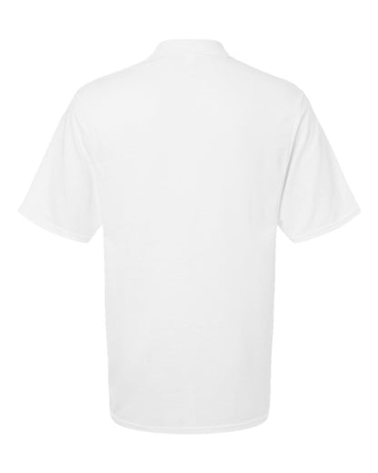 JERZEES Men's Dri-Power® Polo with Pocket 436MP #color_White
