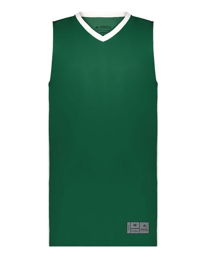 Augusta Sportswear Match-Up Basketball Jersey 6886 #color_Dark Green/ White