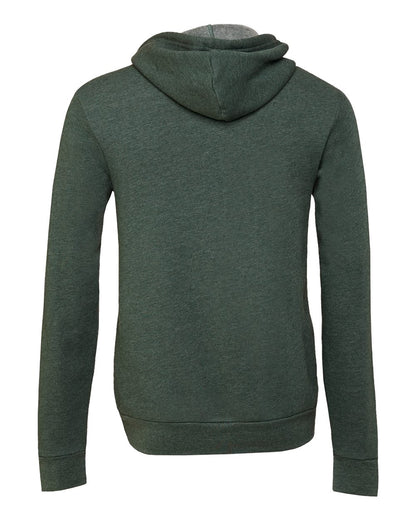 BELLA + CANVAS Sponge Fleece Full-Zip Hoodie 3739 #color_Heather Forest