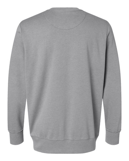 LAT Unisex Vintage Wash Fleece Crewneck Sweatshirt 6935 #color_Washed Grey
