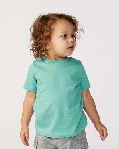 Rabbit Skins Toddler Fine Jersey Tee 3321 #colormdl_Saltwater