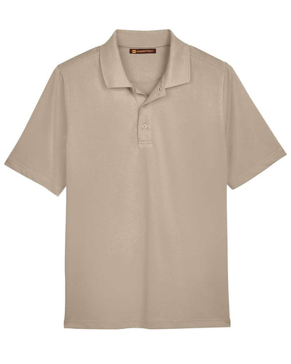 Harriton Men's Advantage Snag Protection Plus Polo M348 #color_Khaki