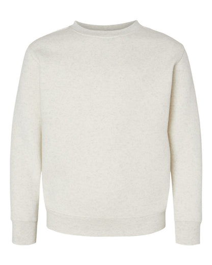 LAT Youth Elevated Fleece Crewneck Sweatshirt 2225 #color_Natural Heather
