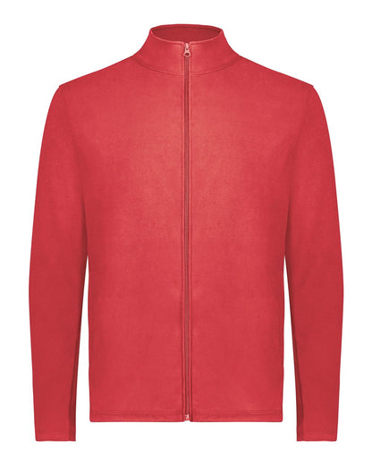 Augusta Sportswear Eco Revive™ Micro-Lite Fleece Full-Zip Jacket 6861 #color_Scarlet