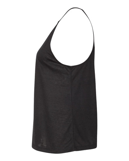 BELLA + CANVAS Women's Flowy High-Neck Tank 8809 #color_Black