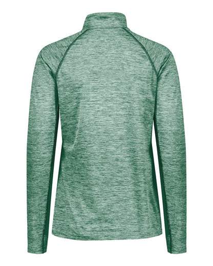 Holloway Women's Electrify CoolCore® Quarter-Zip Pullover 222774 #color_Dark Green Heather