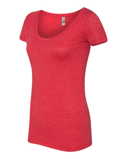 Next Level Women’s Triblend Scoop Neck T-Shirt 6730 #color_Vintage Red