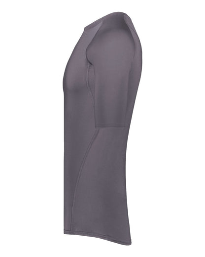 Russell Athletic Unisex CoolCore® Half Sleeve Compression Shirt R21CPM #color_Stealth