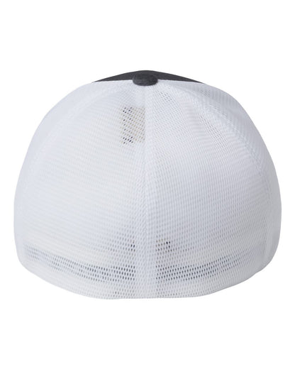 Flexfit Unipanel™ Trucker Cap 5511UP #color_Melange Dark Grey/ White