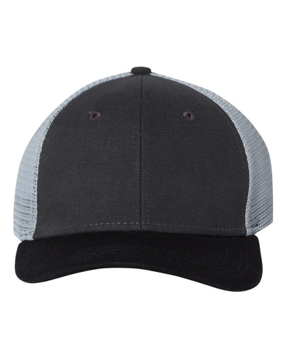 DRI DUCK Hudson Trucker Cap 3006 #color_Charcoal/ Black/ Grey