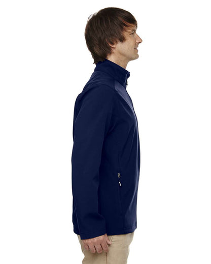 CORE365 Men's Tall Cruise Two-Layer Fleece Bonded Soft Shell Jacket 88184T #colormdl_Classic Navy