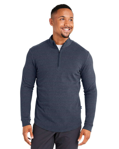 Swannies Men's Emery Quarter-Zip Pullover SWE500 #colormdl_Navy Heather