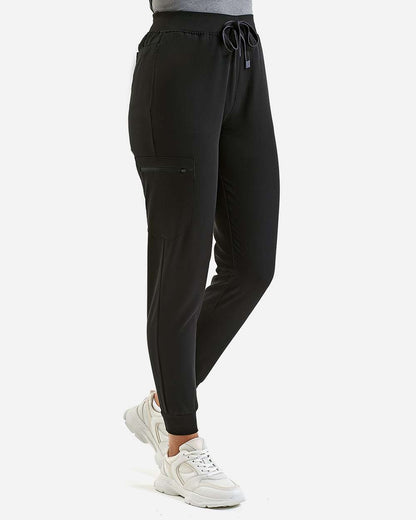 Onna Women's Energized Stretch Jogger Scrub Pants NN610 #colormdl_Black