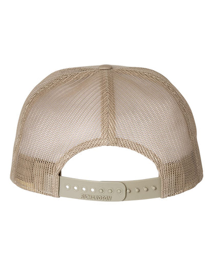 Richardson Seven-Panel Trucker Cap 168 #color_Brown/ Khaki