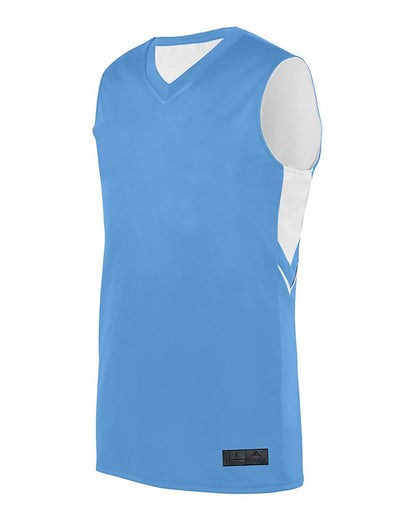 Augusta Sportswear Alley-Oop Reversible Jersey 1166 #color_Columbia Blue/ White