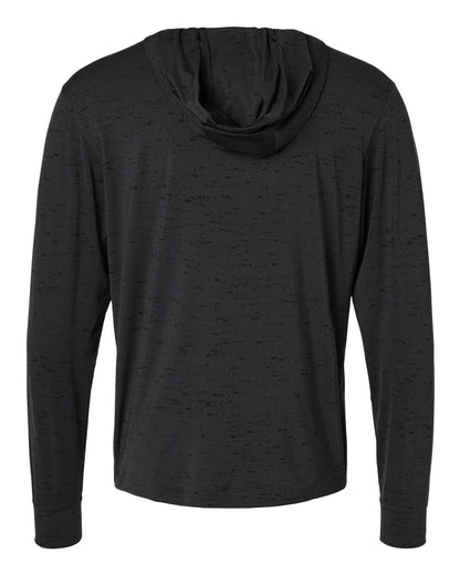 Adidas Men's Performance Lightweight Printed Pullover Hoodie A2010 #color_Carbon Black