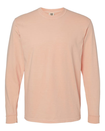 Comfort Colors Unisex Garment-Dyed Heavyweight Long Sleeve T-Shirt 6014 #color_Peachy