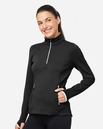 Zero Restriction Women's Sofia Quarter-Zip Pullover L1022L #colormdl_Black