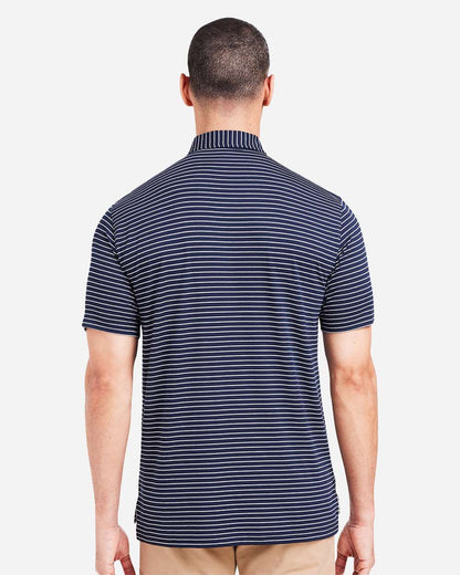 TASC Performance Inc Men's Cloud Lightweight Polo Brookline Stripe TM546Y #colormdl_Classic Navy/ White