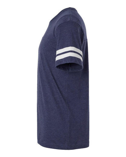 LAT Men's Football Fine Jersey Tee 6937 #color_Vintage True Navy/ Blended White